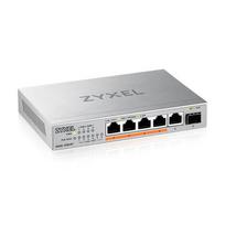 ZYXEL XMG-105HP Unmanaged 2.5G Ethernet (100/1000/2500) Power over Ethernet (PoE) Silver