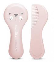 Šepetys ir šukos kūdikiams Suavinex Brush-Comb Set, 0 mėn., rožinė sp.