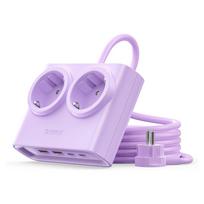 Orico PDC25 25W 6in1 Power Strip 2x AC + 2x USB-A + 2x USB-C – violetinės spalvos