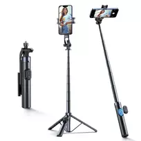 Wozinsky Selfie stick WC1Y30S telescopic tripod 1.3m with phone holder – juodos spalvos