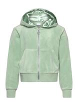 Lindex - Velour Hoodie - Džemperis - Žalia