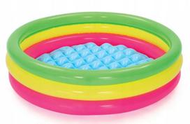 Bestway pripučiamas baseinas vaikams 102x25 cm su pripučiamu dugnu