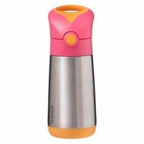 Vaikiška gertuvė su šiaudeliu B. BOX Strawberry Shake, 12 mėn., rožinė, 350 ml