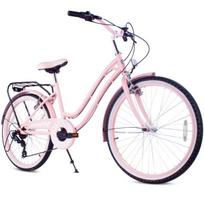 24 colių miesto dviratis mergaitei Pirmajai Komunijai, Shimano 7 pavaros, Heart Bike, rožinis, 24 colių miesto dviratis mergaitei Pirmajai Komunijai, Shimano 7 pavaros, Heart Bike, rožinis