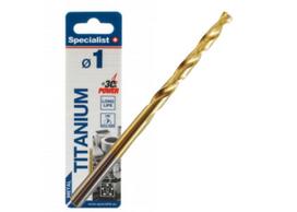 Metalo grąžtas SPECIALIST+ TITAN, 1-1.5 mm, 2 vnt.