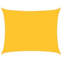 vidaXL Burė nuo saulės, geltonos spalvos, 6x7m, HDPE, 160g/m²