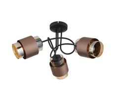 Globo 15560-3DC - Paviršinis lubų šviestuvas MILLEY 3xE27/40W/230V juoda/bronzinė