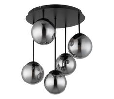 Globo 47441-5S - Paviršinis šviestuvas HARMON 5xE14/25W/230V juodas