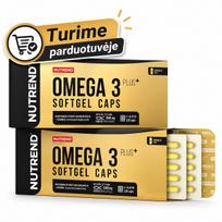 Nutrend Omega 3 Plus Softgel Caps, 120 caps, No Flavour