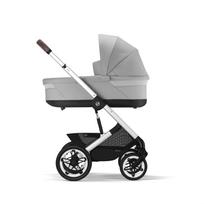 CYBEX Talos S Lux universalus 2in1 vežimėlis, Stone Grey (Silver Frame)