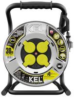 Ilgintuvas su rite Kel Heavy Line, H05RR-F, 3 x 1,5 mm², 30 m, IP44, 4 lizdų