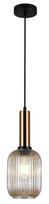Šviestuvas kabinamas Italux Antiola PND-5588-1M-BRO+AMB, E27, 1 x 40 W, bronza sp.