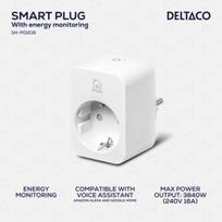 Išmanusis kištukas DELTACO Smart Home su energijos stebėjimu, 16A / SH-P01E16|SH-P01E16