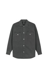 Mads Nørgaard - Soil Denim August Dyed Work Shirt - Džinsiniai marškiniai - Pilka