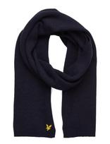 Lyle & Scott - Lambswool Ribbed Scarf - Žieminis šalikas - Tamsiai mėlyna