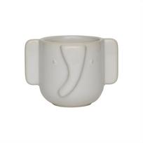 Iš molio rankų darbo gėlių vazono dangtelis ø 9 cm Elephant – OYOY Mini