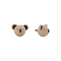 Sieninis natūralios spalvos iš buko masyvo kablys Koala – OYOY Mini