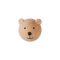 Sieninis natūralios spalvos iš buko masyvo kablys Bear – OYOY Mini