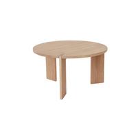 Natūralios spalvos iš ąžuolo masyvo apvalios formos kavos staliukas ø 65 cm Oy – OYOY Living Design