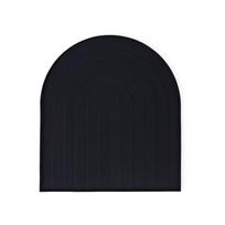 Juodos spalvos iš silikono indų džiovinimo padėkliukas 40x36 cm – OYOY Living Design