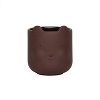 Iš terakotos rankų darbo gėlių vazono dangtelis ø 9 cm Bear – OYOY Mini