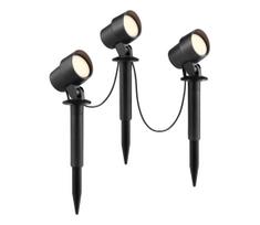 Brilliant - KAMARA LED lauko šviestuvų komplektas, 3 vnt., 8,5W/230V, IP44, juodas