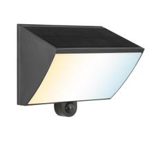 Brilliant - LED saulės lauko sieninis šviestuvas SIERRA LED/6W/3,7V 2000 mAh IP54 juodas