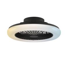 Brilliant - LED lubinis šviestuvas su dimeriu ir ventiliatoriumi MONTERO LED/20W/230V juodas+su nuotoliniu pultu