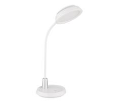 Globo 58496W - reguliuojama jutiklinė LED stalo lempa KIRK LED/12W/230V balta