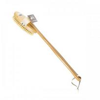Natural Bristle Body Brush Kūno šveitimo šepetys su rankena