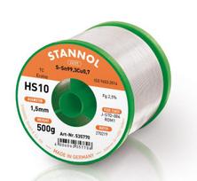 Lydmetalis Sn99.3Cu0.7 1.5mm 500g su fliusu HS10, Stannol