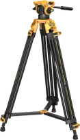 SmallRig 5523 Video Tripod with Heavy-Duty Fluid Head AD-01 (BumbleBee Edition）