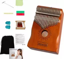 „Zenwire“ kalimba – afrikietiškas instrumentas, „Zanza Mbira“ pianinas, 17 klavišų, medinis, rudos spalvos, K-01