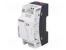 Power supply: switched-mode | 18W | 24VDC | Mounting: DIN | 0.75A