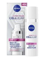 Nivea - Cellular Expert Filler Spf50+ Daily Uv Serum Fluid - Veido odos priežiūrai - Nude