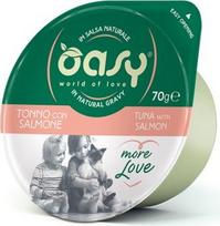 Oasy More Love Tuna with salmon - wet cat food - 70g