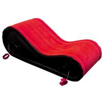 Desirel Magic Pillow - Pripučiama BDSM sekso pagalvė su antrankiais (raudona)