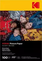 Kodak Nuotraukų popierius / Fotospausdintuvas / Blykstė A6 4x6" 10x15cm - 100 vnt. / Kat. 9891-161