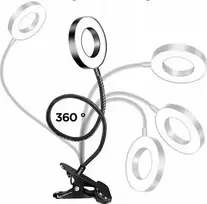 Vega ECOBOX stalinė lempa LED LAMP + UNIVERSALUS HOLDER RING SELFIE LAMP 12W>
