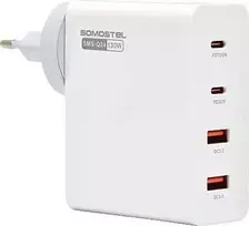 Vega Q24 GaN įkroviklis 2x USB-A 2x USB-C 130W Baltas