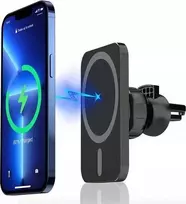 Įkroviklis Vega ECOBOX Įkroviklis BEZPRZEWODOWA 15W Automobilinis laikiklis Juoda MAGSAFE IPHONE / ANDROID>