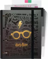 Harry Potter Haris Poteris - A4 formato kortelių aplankas (4 žiedai, gumytė)