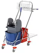 Multi Trolley universalus valytojos vežimėlis 2x15L