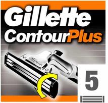"Gillette Contour Plus" papildymas 5 vienetai