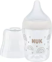NUK Perfect Match termometru kontroliuojamas kūdikio buteliukas 150 ml baltas