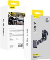 Blavec automobilio laikiklis BH-02, magnetinis, tvirtinamas prie priekinio stiklo / prietaisų skydelio (BH02-MWSB), juodas