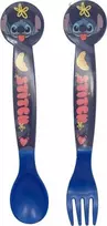 Disney Stitch - plastikinių stalo įrankių rinkinys iš Palms kolekcijos (šaukštas ir šakutė)