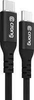 „Crong Soft Link“ – 100 W PD 5A USB-C į USB-C laidas, 120 cm, juodas