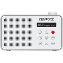 Radio JVC Kenwood CR-M25DAB Portable DAB Plus Radio – Automatic Safety Alert – White and Silver | 0019048242358 | 0019048242358