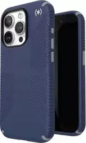 Speck Presidio2 Grip - dėklas skirtas Apple iPhone 15 Pro Coastal Mėlyna / Dust Pilkas / Baltas